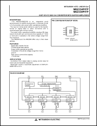 M62339FP datasheet: 8-bit 4ch I2C bus D-A converter with buffer amplifiers M62339FP