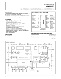 M64898GP datasheet: PLL frequency synthesizer with DC-DC converter for PC M64898GP