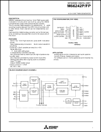 M66242FP datasheet: 4ch 12-bit PWM generator M66242FP