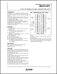 M66313FP datasheet: 32-bit LED driver with shift register and latch M66313FP