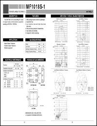 MF1018S-1 datasheet: SAW filter for digital mobile telephone MF1018S-1