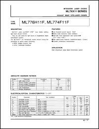 ML776H11F datasheet: InGaAsP- MQW DFB laser diode ML776H11F