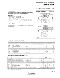 2SC3379 datasheet: NPN epitaxial planar type 2SC3379