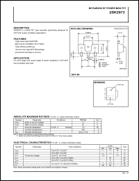 2SK2973 datasheet: MOS FET type transistor for VHF/UHF power amplifiers 2SK2973