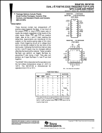 JM38510/34102BEA datasheet:  DUAL J-K POSITIVE-EDGE-TRIGGERED FLIP-FLOPS W/CLEAR AND PRESET JM38510/34102BEA