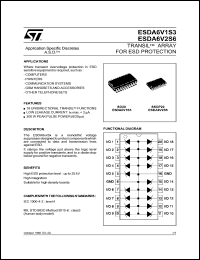 ESDA6V2S6 datasheet: 6.2V TRANSIL array for ESD protection ESDA6V2S6