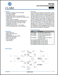 CPC7583BB datasheet: Line card access switch CPC7583BB