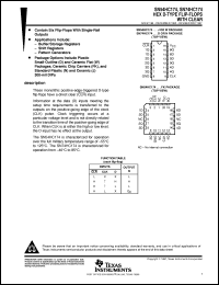 SN54HC174J datasheet:  HEX D-TYPE FLIP-FLOPS WITH CLEAR SN54HC174J