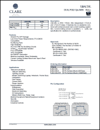 LBA120LS datasheet: Dual pole optoMOS relay LBA120LS