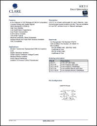 LOC111STR datasheet: Linear optocoupler LOC111STR