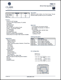 PBB150STR datasheet: Dual pole optoMOS relay PBB150STR