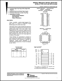 JM38510/32501BRA datasheet:  OCTAL D-TYPE FLIP-FLOP WITH CLEAR JM38510/32501BRA