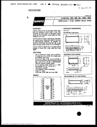 LC3517AML-10 datasheet: 100ns, 2048-word x 8-bit CMOS static RAM (SRAM) LC3517AML-10