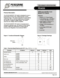 PE4220-22 datasheet: SPDT low insertion loss MOSFET RF switch PE4220-22