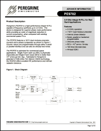 PE9702-11 datasheet: 3.0 GHz integer-N PLL for RAD-hard applications PE9702-11