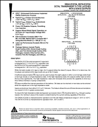 SNJ54LVC373AW datasheet:  OCTAL TRANSPARENT D-TYPE LATCHES  WITH 3-STATE OUTPUTS SNJ54LVC373AW