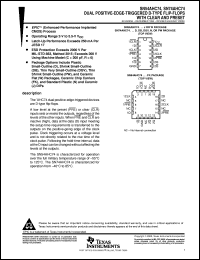 SN74AHC74DBR datasheet:  DUAL POSITIVE-EDGE-TRIGGERED D-TYPE FLIP-FLOPS WITH CLEAR AND PRESET SN74AHC74DBR