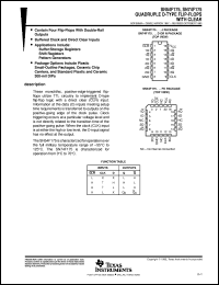 SN74F175D datasheet:  QUADRUPLE D-TYPE FLIP-FLOPS WITH CLEAR SN74F175D