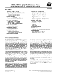 SST39VF016-55-4I-EI datasheet: 8 Mbit (x8) multi-purpose flash SST39VF016-55-4I-EI