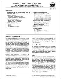 SST37VF010-70-3C-NH datasheet: Many-time programmable flash SST37VF010-70-3C-NH