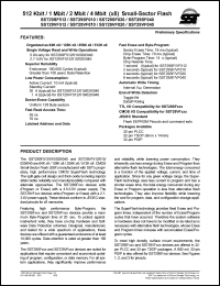 SST29SF512-70-4C-NH datasheet: Small-sector flash SST29SF512-70-4C-NH