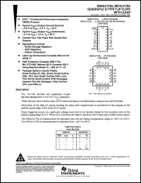 SN74LV175ADR datasheet:  QUADRUPLE D-TYPE FLIP-FLOPS WITH CLEAR SN74LV175ADR