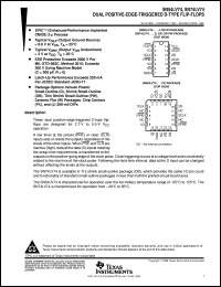 SN74LV74D datasheet:  DUAL POSITIVE-EDGE-TRIGGERED D-TYPE FLIP-FLOP SN74LV74D