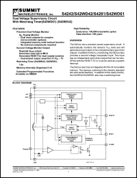 S42WD61PA datasheet: Dual voltage supervisory circuit with watchdog timer S42WD61PA