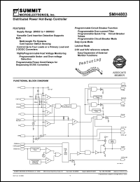 SMH4803DHM datasheet: Distributed power hot-swap controller SMH4803DHM