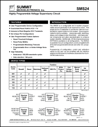 SMS24S1R1R1R0R0 datasheet: Highly programmable voltage supervisory circuit SMS24S1R1R1R0R0