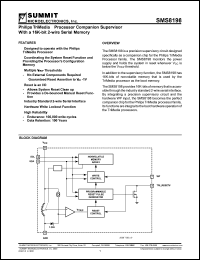 SMS8198SB datasheet: Philips trimedia processor companion supervisor with a 16K-bit 2-wire serial memory SMS8198SB