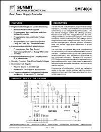 SMT4004F datasheet: Quad power supply controller SMT4004F