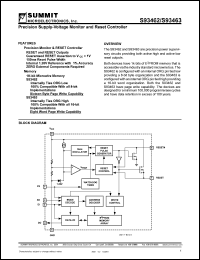 S93463SA datasheet: Precision supply-voltage monitor and reset controller S93463SA