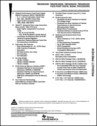 TMX320C6203GJL datasheet:  FIXED-POINT DIGITAL SIGNAL PROCESSOR TMX320C6203GJL