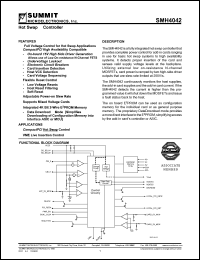 SMH4042G-AGM datasheet: Hot swap controller SMH4042G-AGM