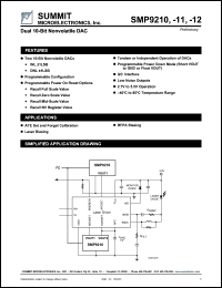 SMP9210S datasheet: Dual 10-bit nonvolalite DAC SMP9210S