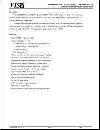 VG36648041DT-8H datasheet: CMOS synchronous dynamic RAM VG36648041DT-8H