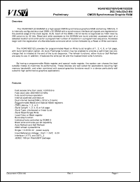 VG4616322BQ-5R datasheet: CMOS synchronous graphic RAM VG4616322BQ-5R