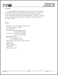 VG26V17400FJ-6 datasheet: CMOS synchronous dynamic RAM VG26V17400FJ-6