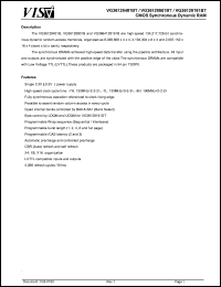 VG36128401BT-7L datasheet: CMOS synchronous dynamic RAM VG36128401BT-7L