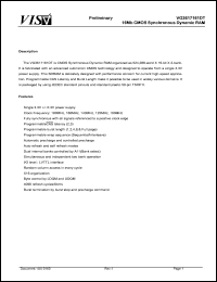 VG3617161DT-10 datasheet: 16Mb CMOS synchronous dynamic RAM VG3617161DT-10