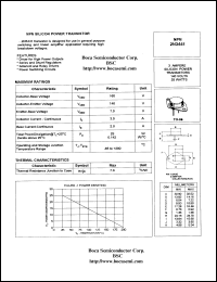 2N3441 datasheet: 140V NPN silicon power transistor 2N3441