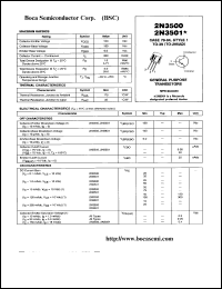 2N3500 datasheet:  NPN silicon general purpose transistor 2N3500