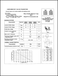 2N5069 datasheet: 80V NPN complementary silicon power transistor 2N5069