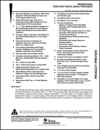 TMS320UVC5402PGE30 datasheet:  DIGITAL SIGNAL PROCESSOR TMS320UVC5402PGE30