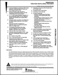 TMS320UC5402GGU-80 datasheet:  DIGITAL SIGNAL PROCESSOR TMS320UC5402GGU-80