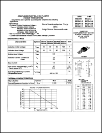 BD242 datasheet: 45 V, complementary PNP silicon power transistor BD242