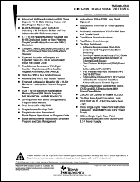 TMS320LC549GGU-66 datasheet:  DIGITAL SIGNAL PROCESSOR TMS320LC549GGU-66