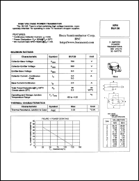 BU126 datasheet: 300 V, NPN silicon power transistor BU126
