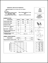 BU205 datasheet: 700 V, NPN silicon power transistor BU205